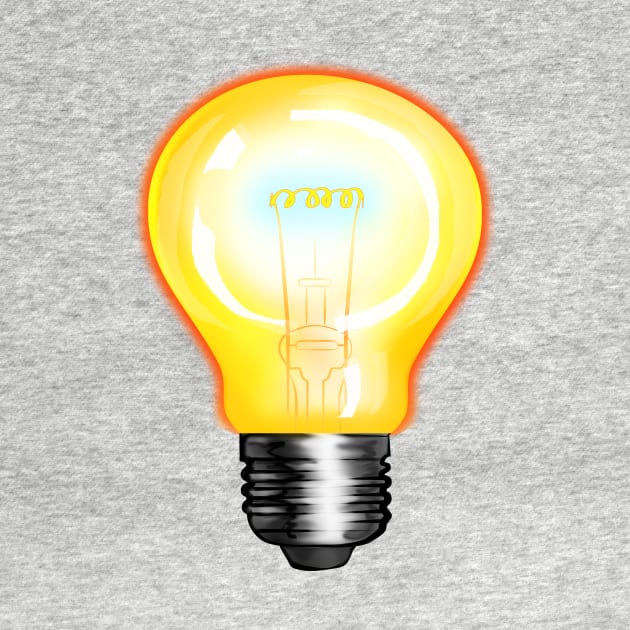 Light Bulb Digital Painting by LadyCaro1